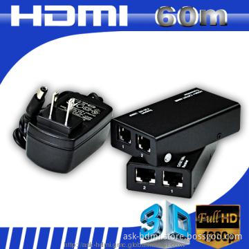 60M HDMI Extender cat5/6  cable 1080p